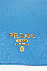 Prada Pebbled Leather Crossbody Bag