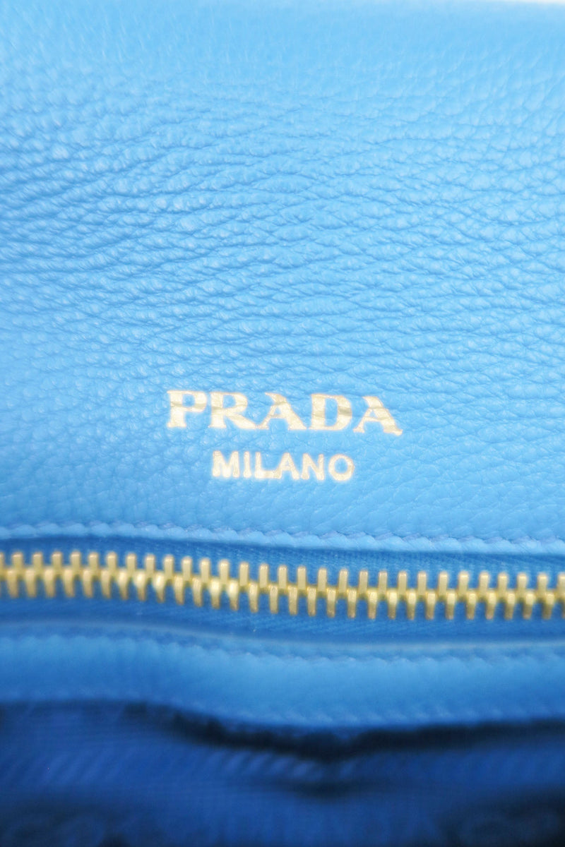 Prada Pebbled Leather Crossbody Bag