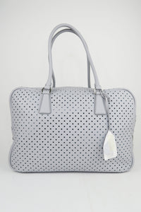 Prada Bauletto Bag Perforated Leather Medium