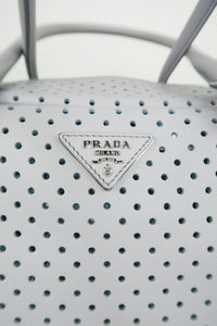 Prada Bauletto Bag Perforated Leather Medium