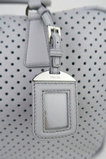 Prada Bauletto Bag Perforated Leather Medium
