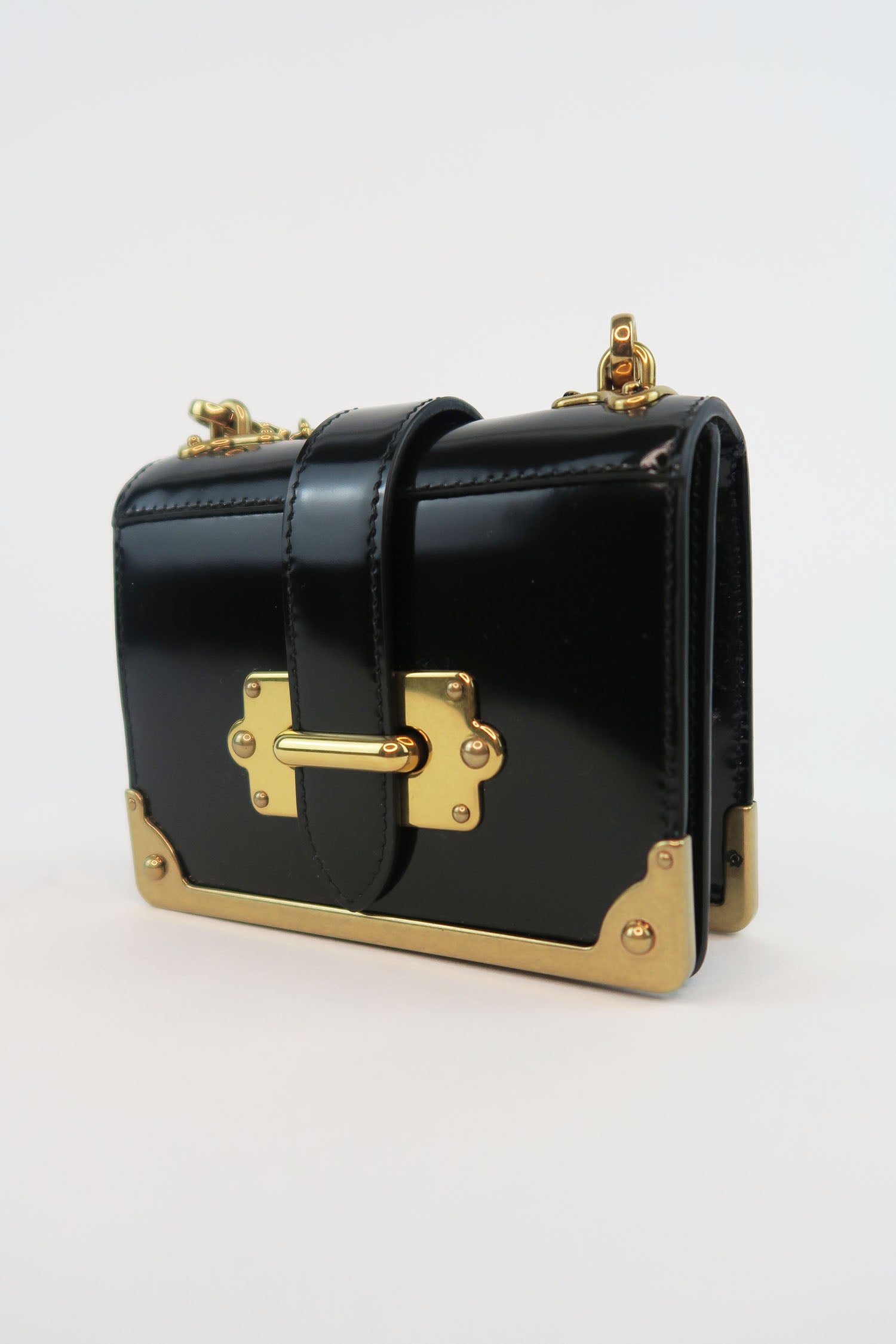 Prada Micro Cahier Chain Bag The Find Studio