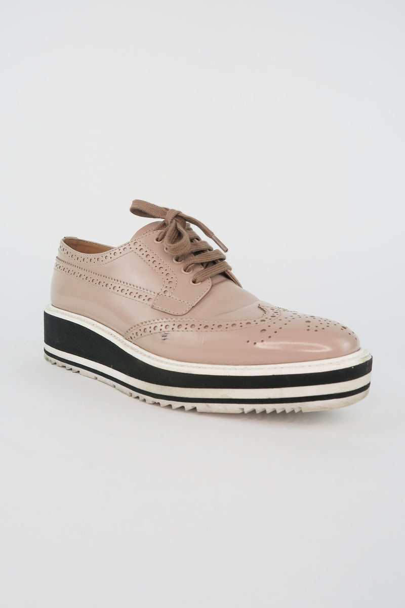 Prada Leather Oxfords sz 37.5