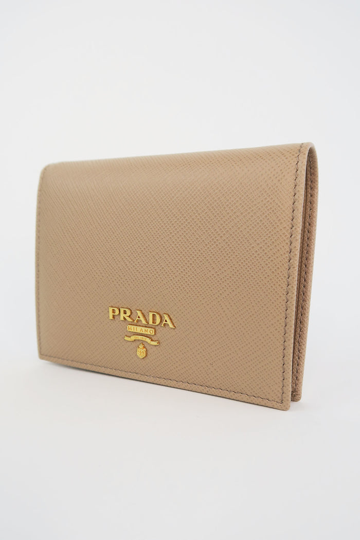 Prada Saffiano Compact Wallet