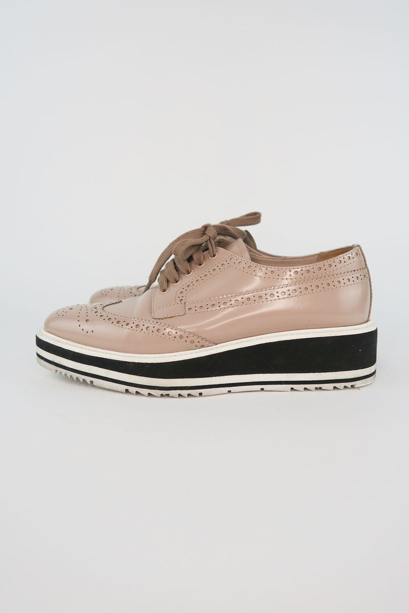 Prada Leather Oxfords sz 37.5