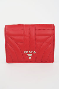 Prada Soft Calf Leather Compact Wallet