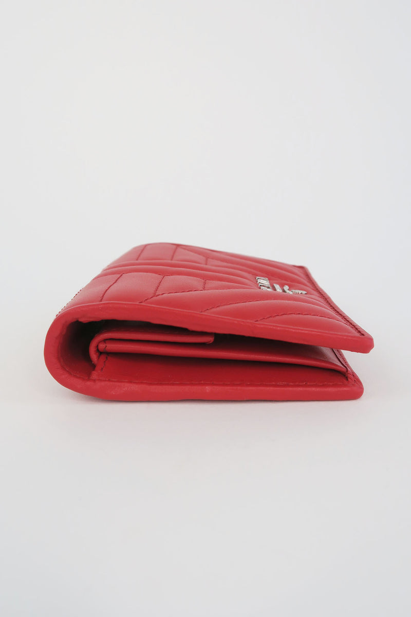 Prada Soft Calf Leather Compact Wallet