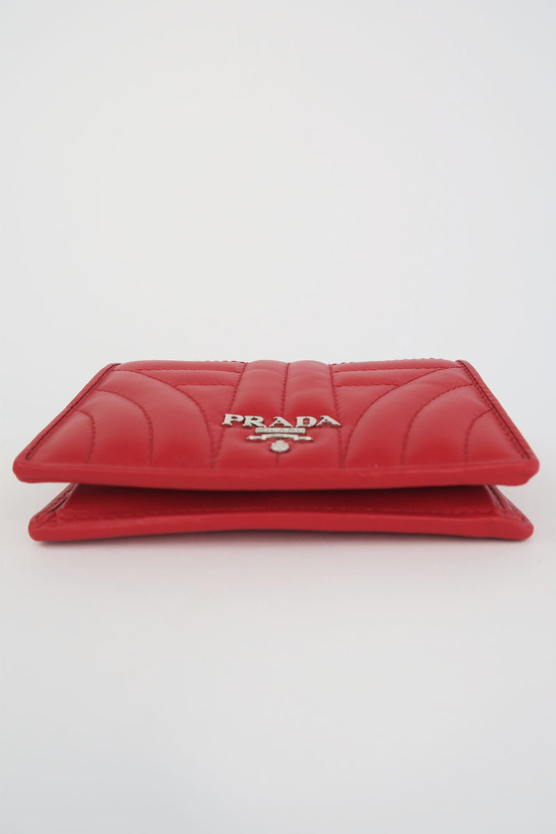 Prada Soft Calf Leather Compact Wallet