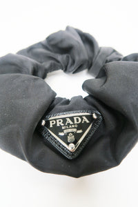 Prada Black Nylon Scrunchie