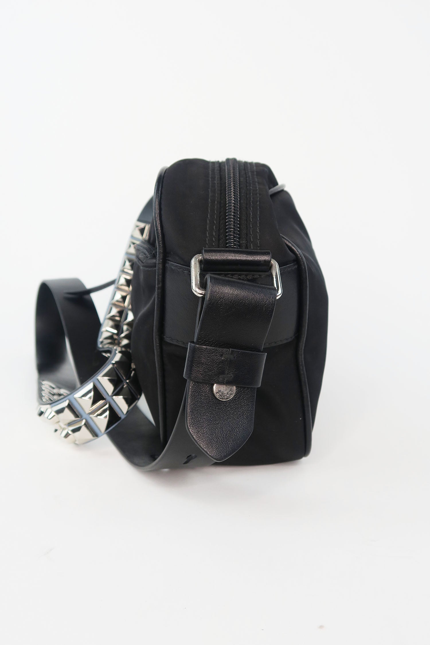 Prada studded camera bag online