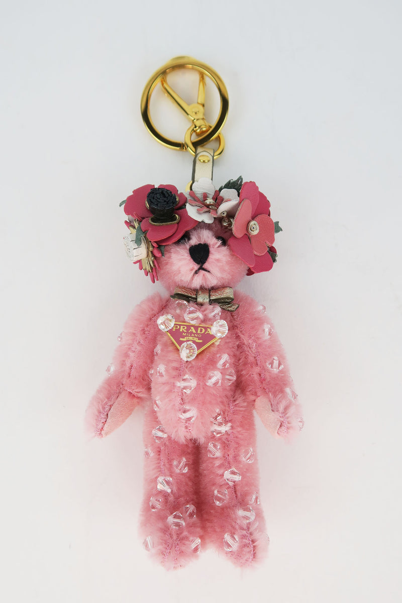 Prada Teddy Bear Keychain