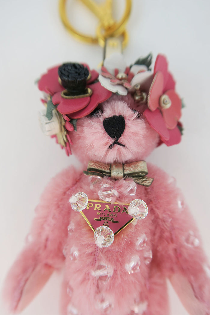 Prada Teddy Bear Keychain