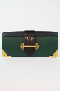 Prada Cahier Long Clutch With Chain