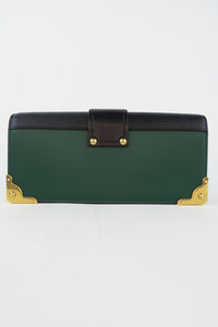 Prada Cahier Long Clutch With Chain