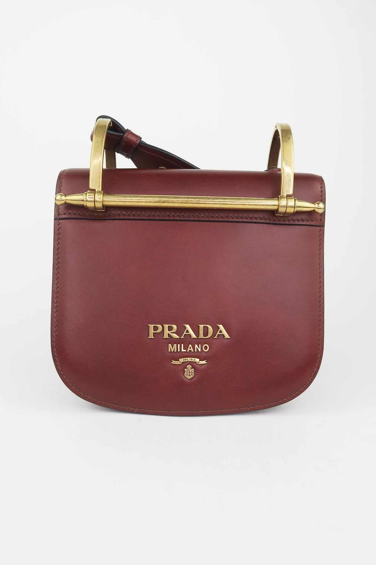 Prada Mini City Calf Saddle Bag