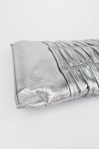 Prada Nappa Gaufre Clutch Metallic