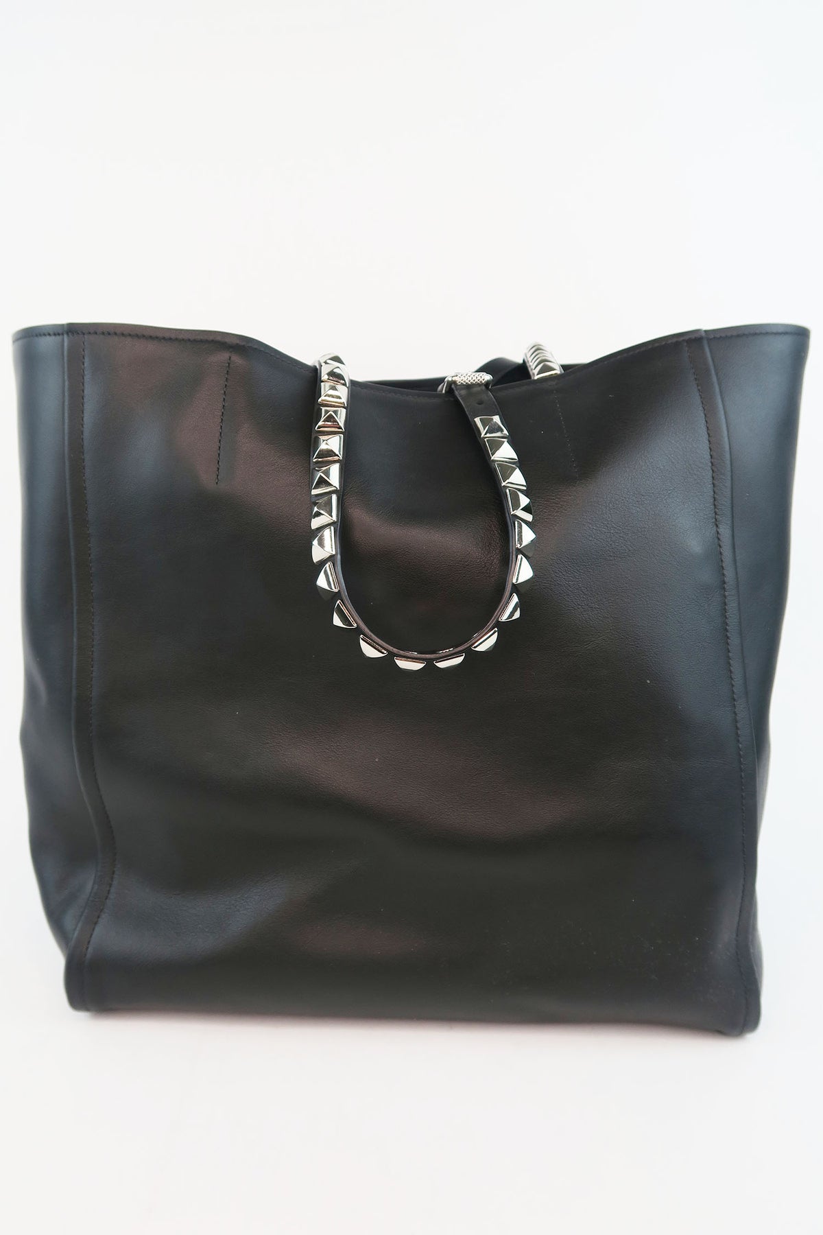 Prada Grace Lux Studded Shopper Tote w/ Pouch