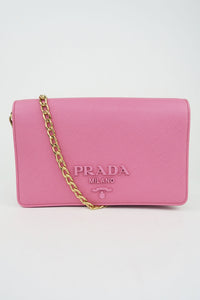 Prada Pink Wallet On Chain Crossbody