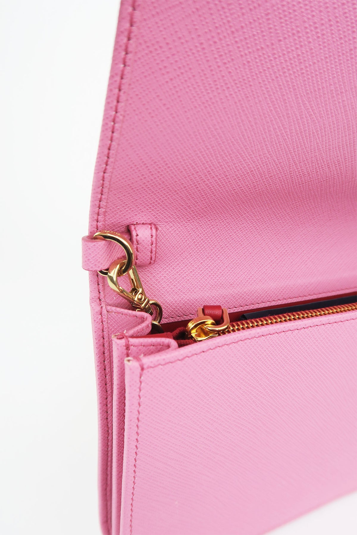 Prada Pink Wallet On Chain Crossbody