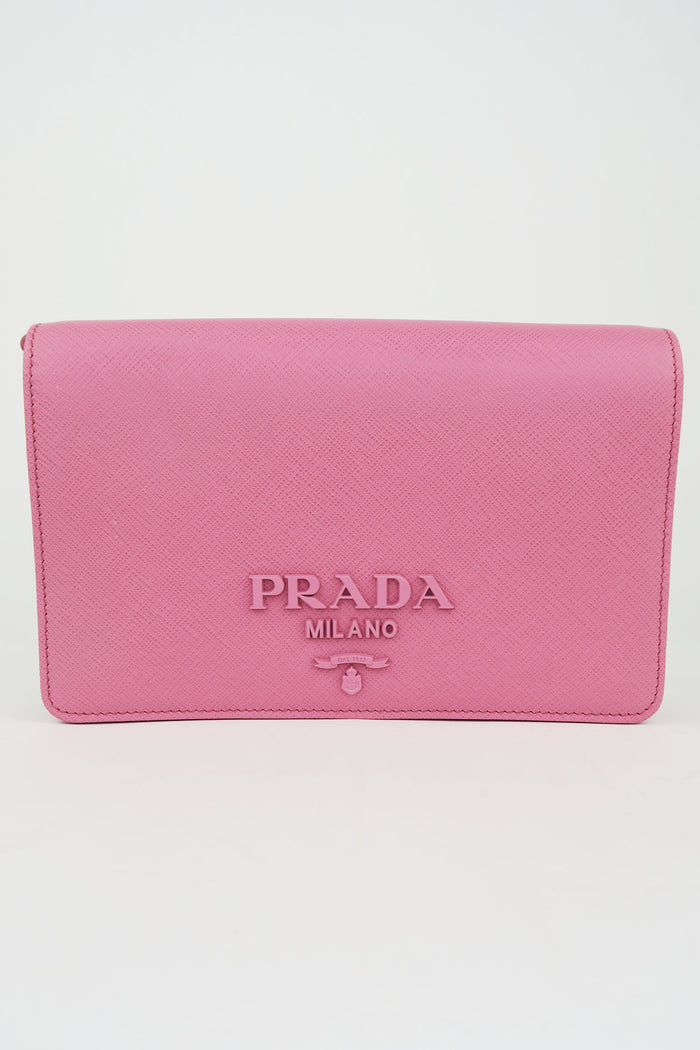 Prada Pink Wallet On Chain Crossbody