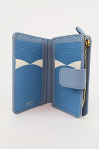 Prada Saffiano Lux Leather Compact Wallet