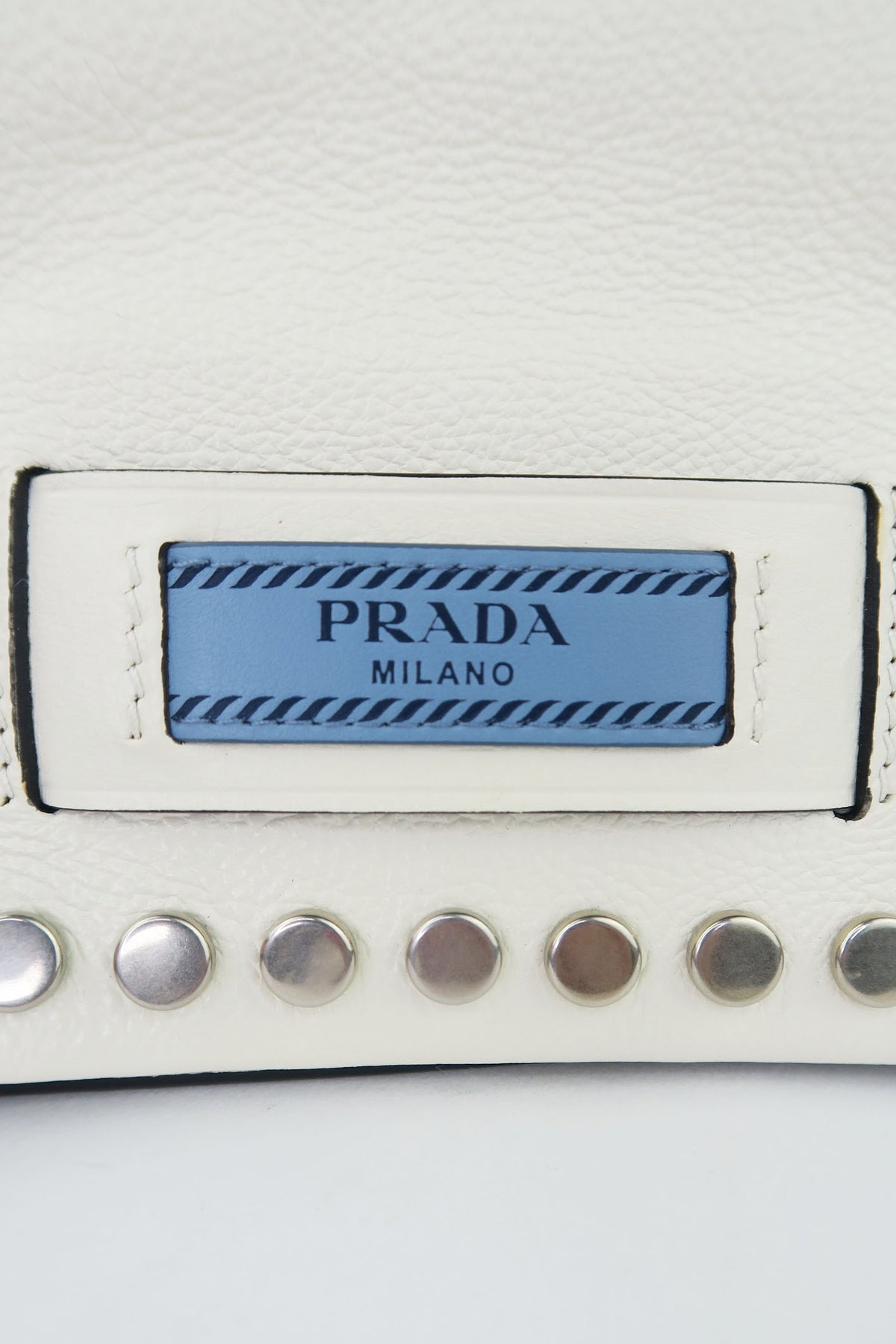 Prada Studded Etiquette Flap Bag