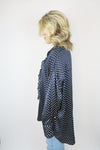 R13 Drop Neck Tuxedo Shirt sz XXS