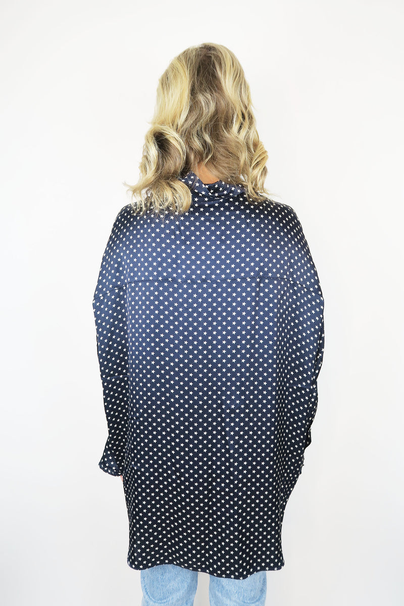 R13 Drop Neck Tuxedo Shirt sz XXS