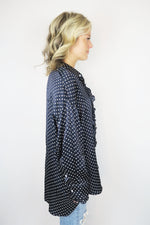 R13 Drop Neck Tuxedo Shirt sz XXS