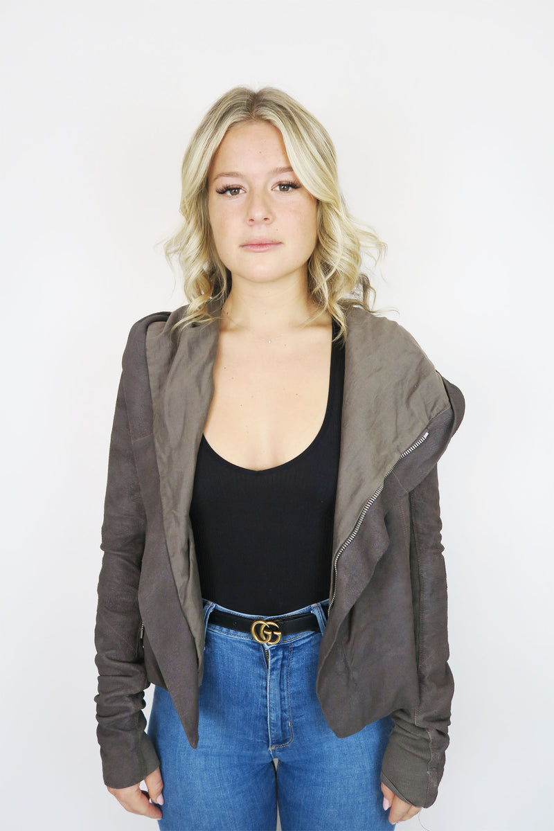 Rick Owens Lamb Leather Jacket sz 42