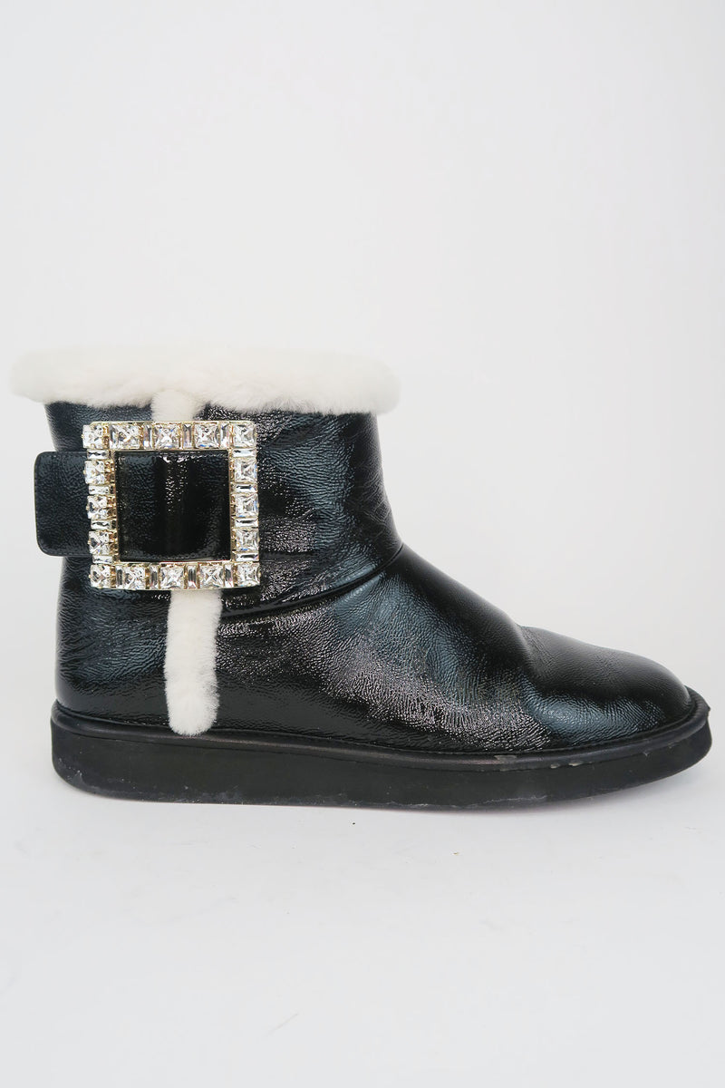 Roger Vivier Crystal Embellishment Boots sz 39