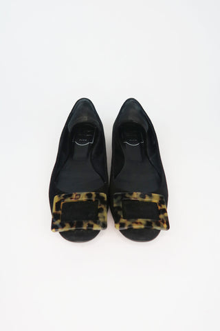 Roger Vivier Suede Flats sz 36 - Designer Flats at The Find Luxury Resale - Vancouver, Canada