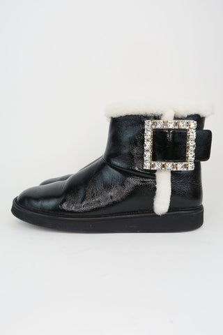 Roger Vivier Crystal Embellishment Boots sz 39 - Designer Boots at The Find Luxury Resale - Vancouver, Canada