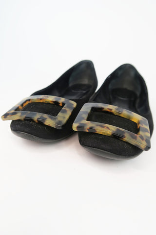 Roger Vivier Suede Flats sz 36 - Designer Flats at The Find Luxury Resale - Vancouver, Canada