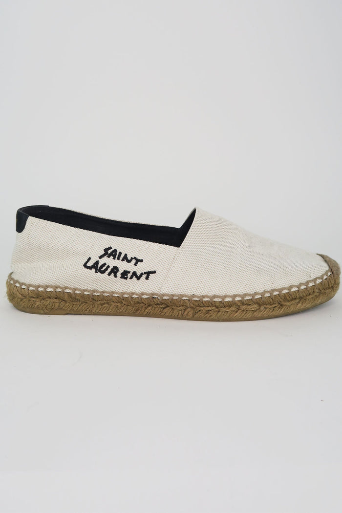 Saint Laurent Canvas Graphic Print Espadrilles sz 39