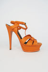 Saint Laurent Tribute Leather T-Strap Sandals sz 37
