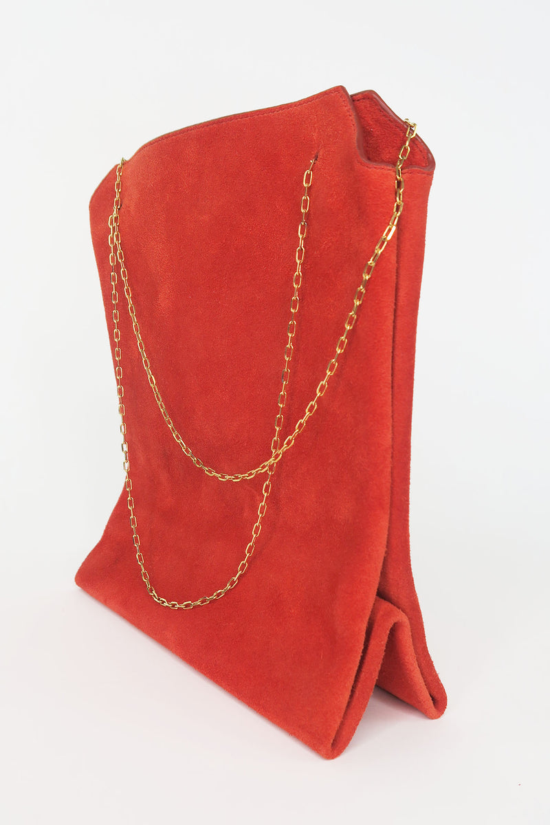 The Row Suede Lunch Bag