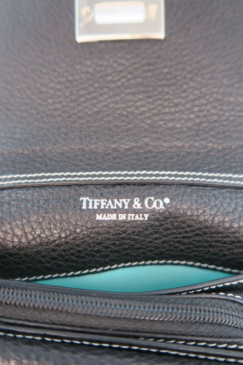 Tiffany & Co. Leather Mini Crossbody Bag w/ Wrist Strap