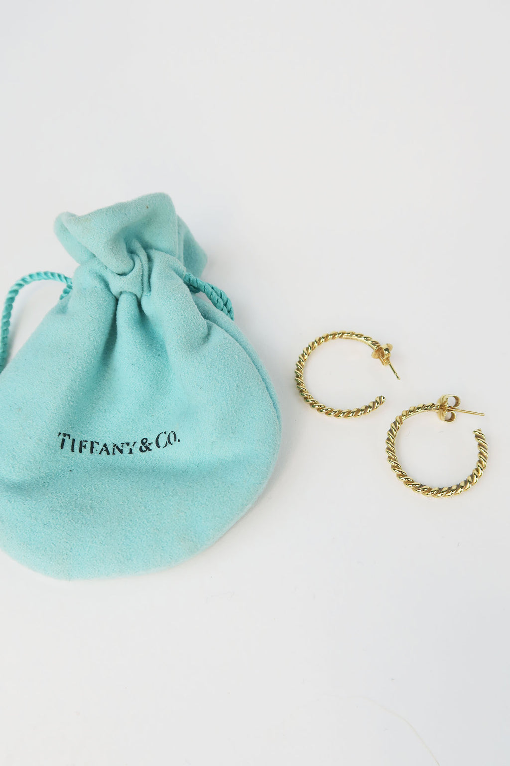 Tiffany & Co. 18K Twist Hoops