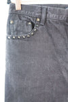 Valentino Rockstud Accents Straight-Leg Jeans sz 32