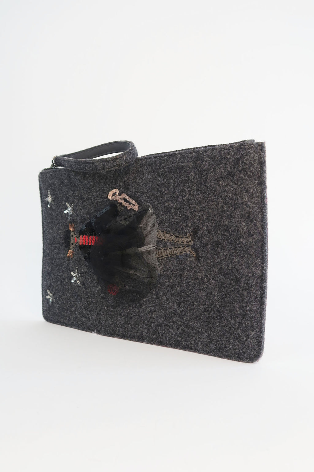Red Valentino Wool Clutch Bag