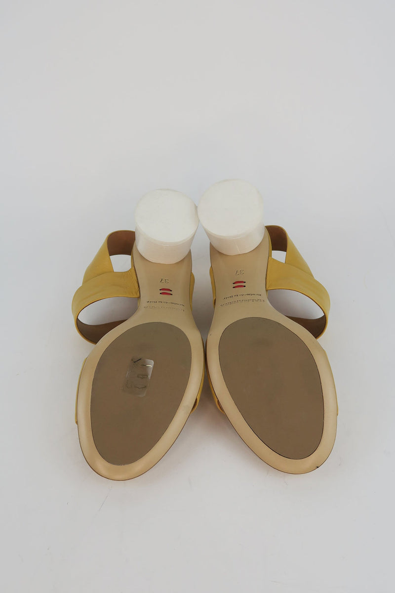 Halmanera Leather Slingback Sandals sz 37