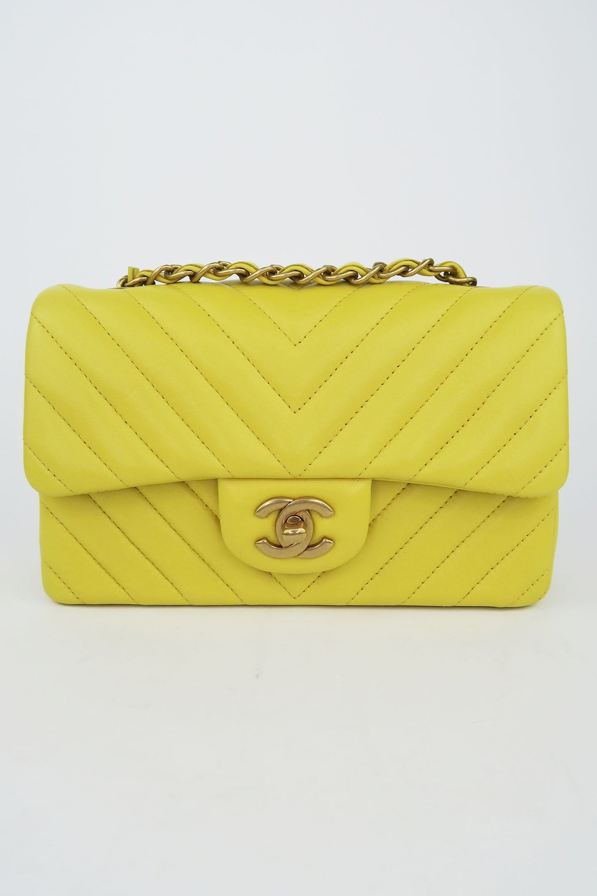 Chanel Chevron Mini Rectangular Flap Bag