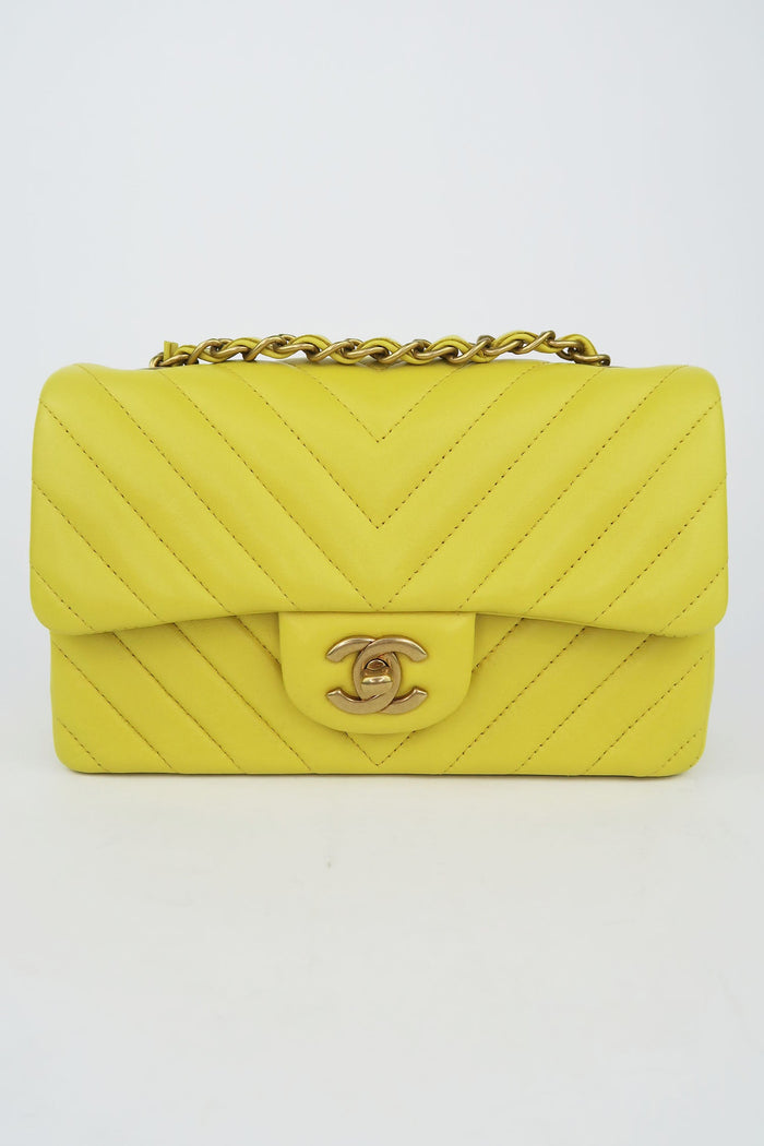 Chanel Chevron Mini Rectangular Flap Bag