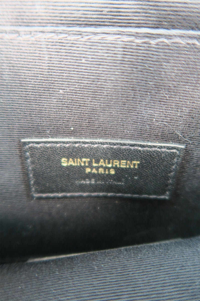 Saint Laurent Monogram Grain De Poudre Pouch