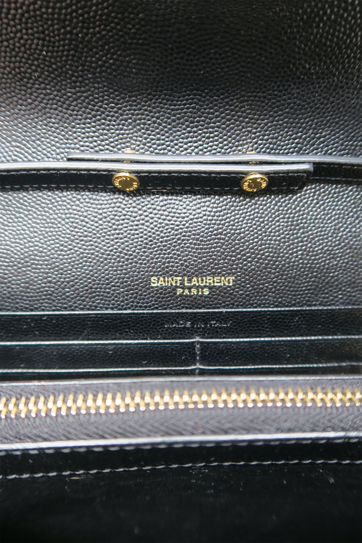 Saint Laurent Monogram Matelasse Cassandre Wallet on Chain