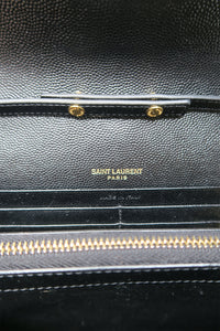 Saint Laurent Monogram Matelasse Cassandre Wallet on Chain