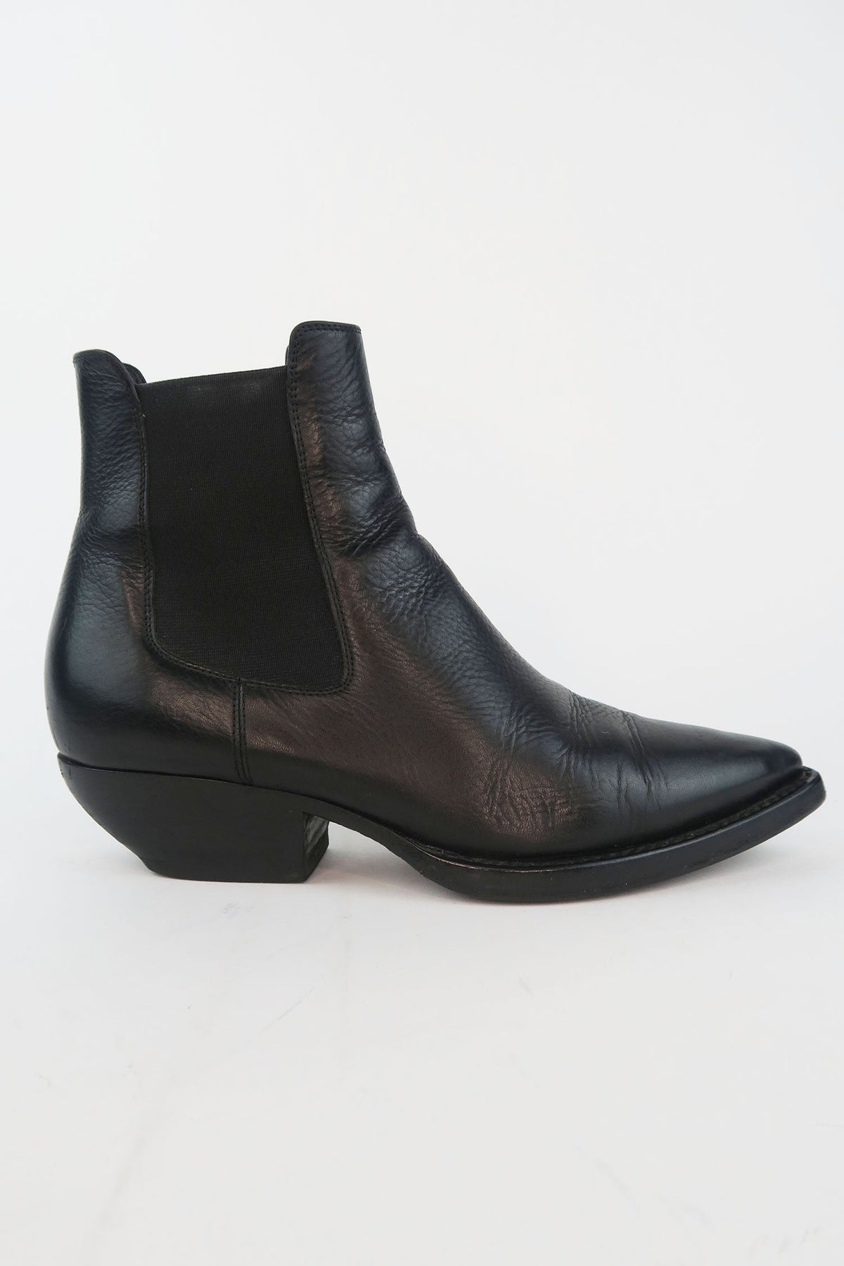 Saint Laurent Leather Ankle Boots sz 36.5