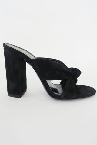 Saint Laurent Suede Sandals sz 36 - Designer Pumps at The Find Luxury Resale - Vancouver, Canada