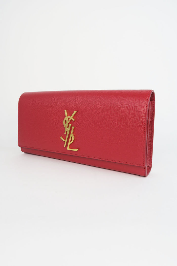 Saint Laurent Limited Edition YSL Deconstructed Monogram Clutch